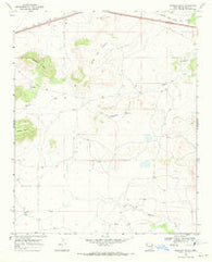 Quemado Hills New Mexico Historical topographic map, 1:24000 scale, 7.5 X 7.5 Minute, Year 1968