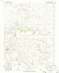 Rabbit Ear Mountain New Mexico Historical topographic map, 1:24000 scale, 7.5 X 7.5 Minute, Year 1972