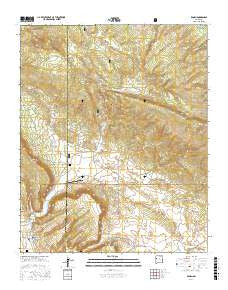 Ramah New Mexico Current topographic map, 1:24000 scale, 7.5 X 7.5 Minute, Year 2017