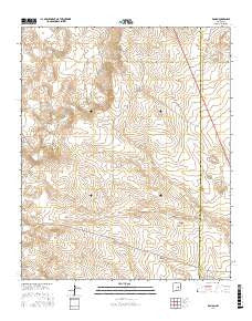 Ramon New Mexico Current topographic map, 1:24000 scale, 7.5 X 7.5 Minute, Year 2017