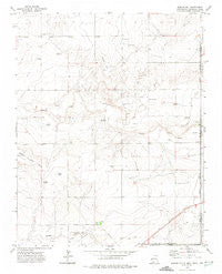 Rardin Hill New Mexico Historical topographic map, 1:24000 scale, 7.5 X 7.5 Minute, Year 1972