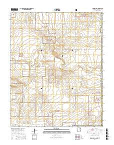 Rardin Hill New Mexico Current topographic map, 1:24000 scale, 7.5 X 7.5 Minute, Year 2017