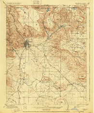 Raton New Mexico Historical topographic map, 1:62500 scale, 15 X 15 Minute, Year 1914