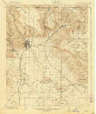 Raton New Mexico Historical topographic map, 1:62500 scale, 15 X 15 Minute, Year 1914