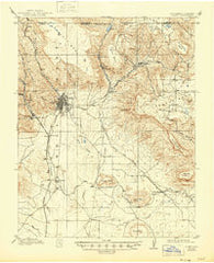 Raton New Mexico Historical topographic map, 1:62500 scale, 15 X 15 Minute, Year 1914