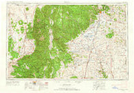 Raton New Mexico Historical topographic map, 1:250000 scale, 1 X 2 Degree, Year 1954
