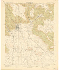 Raton New Mexico Historical topographic map, 1:62500 scale, 15 X 15 Minute, Year 1914