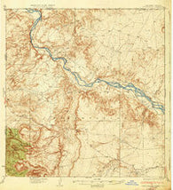 Rattlesnake New Mexico Historical topographic map, 1:62500 scale, 15 X 15 Minute, Year 1937