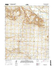 Rattlesnake New Mexico Current topographic map, 1:24000 scale, 7.5 X 7.5 Minute, Year 2017
