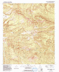 Reading Mountain New Mexico Historical topographic map, 1:24000 scale, 7.5 X 7.5 Minute, Year 1992