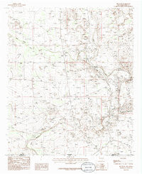 Red Bluff New Mexico Historical topographic map, 1:24000 scale, 7.5 X 7.5 Minute, Year 1985