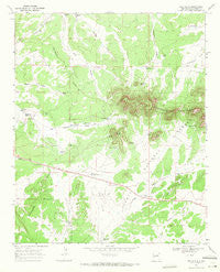 Red Flats New Mexico Historical topographic map, 1:24000 scale, 7.5 X 7.5 Minute, Year 1967