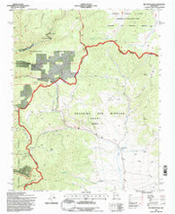 Red River Pass New Mexico Historical topographic map, 1:24000 scale, 7.5 X 7.5 Minute, Year 1995