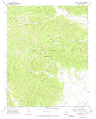 Red River Peak New Mexico Historical topographic map, 1:24000 scale, 7.5 X 7.5 Minute, Year 1971