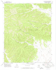 Red River Peak New Mexico Historical topographic map, 1:24000 scale, 7.5 X 7.5 Minute, Year 1971