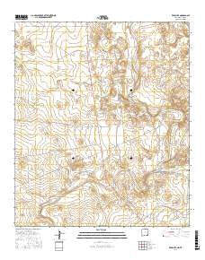 Red Bluff New Mexico Current topographic map, 1:24000 scale, 7.5 X 7.5 Minute, Year 2017