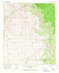 Redrock New Mexico Historical topographic map, 1:62500 scale, 15 X 15 Minute, Year 1959