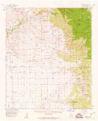 Redrock New Mexico Historical topographic map, 1:62500 scale, 15 X 15 Minute, Year 1959