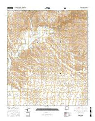Redrock New Mexico Current topographic map, 1:24000 scale, 7.5 X 7.5 Minute, Year 2017