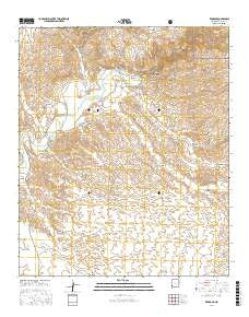 Redrock New Mexico Current topographic map, 1:24000 scale, 7.5 X 7.5 Minute, Year 2017