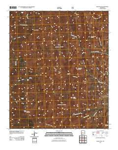 Reeds Peak New Mexico Historical topographic map, 1:24000 scale, 7.5 X 7.5 Minute, Year 2011