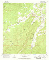 Reserve New Mexico Historical topographic map, 1:24000 scale, 7.5 X 7.5 Minute, Year 1965