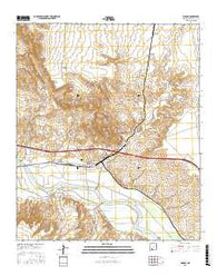 Rincon New Mexico Current topographic map, 1:24000 scale, 7.5 X 7.5 Minute, Year 2017