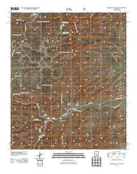 Robertson Canyon New Mexico Historical topographic map, 1:24000 scale, 7.5 X 7.5 Minute, Year 2011