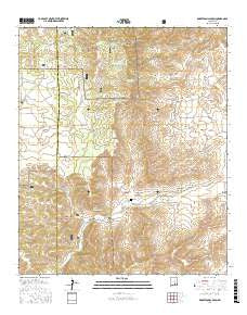 Robertson Canyon New Mexico Current topographic map, 1:24000 scale, 7.5 X 7.5 Minute, Year 2017