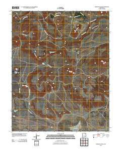 Robinson Peak New Mexico Historical topographic map, 1:24000 scale, 7.5 X 7.5 Minute, Year 2010