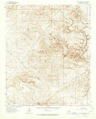 Rock House Canyon New Mexico Historical topographic map, 1:24000 scale, 7.5 X 7.5 Minute, Year 1962