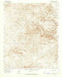 Rock House Canyon New Mexico Historical topographic map, 1:24000 scale, 7.5 X 7.5 Minute, Year 1962