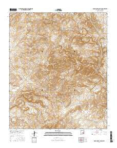Rock House Canyon New Mexico Current topographic map, 1:24000 scale, 7.5 X 7.5 Minute, Year 2017