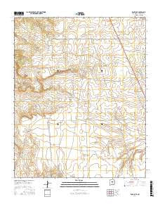 Rock Lake New Mexico Current topographic map, 1:24000 scale, 7.5 X 7.5 Minute, Year 2017