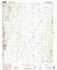 Rodeo New Mexico Historical topographic map, 1:24000 scale, 7.5 X 7.5 Minute, Year 1987