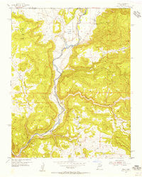Rosa New Mexico Historical topographic map, 1:24000 scale, 7.5 X 7.5 Minute, Year 1954