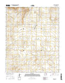 Rosebud New Mexico Current topographic map, 1:24000 scale, 7.5 X 7.5 Minute, Year 2017