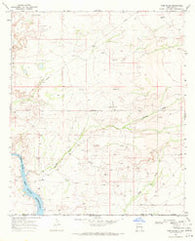 Ross Ranch New Mexico Historical topographic map, 1:24000 scale, 7.5 X 7.5 Minute, Year 1968