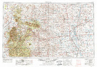 Roswell New Mexico Historical topographic map, 1:250000 scale, 1 X 2 Degree, Year 1955