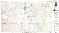 Roswell New Mexico Historical topographic map, 1:100000 scale, 30 X 60 Minute, Year 1979