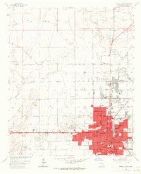 Roswell North New Mexico Historical topographic map, 1:24000 scale, 7.5 X 7.5 Minute, Year 1962