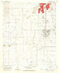 Roswell South New Mexico Historical topographic map, 1:24000 scale, 7.5 X 7.5 Minute, Year 1962