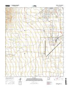 Roswell South New Mexico Current topographic map, 1:24000 scale, 7.5 X 7.5 Minute, Year 2017