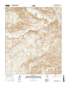 Round Mountain SE New Mexico Current topographic map, 1:24000 scale, 7.5 X 7.5 Minute, Year 2017