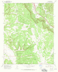 Rowe New Mexico Historical topographic map, 1:24000 scale, 7.5 X 7.5 Minute, Year 1966