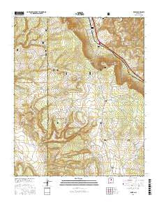 Rowe New Mexico Current topographic map, 1:24000 scale, 7.5 X 7.5 Minute, Year 2017