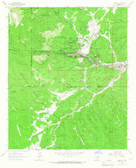 Ruidoso New Mexico Historical topographic map, 1:24000 scale, 7.5 X 7.5 Minute, Year 1963