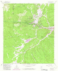 Ruidoso New Mexico Historical topographic map, 1:24000 scale, 7.5 X 7.5 Minute, Year 1963