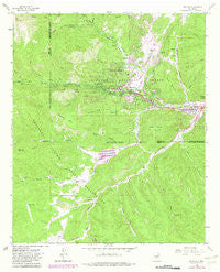 Ruidoso New Mexico Historical topographic map, 1:24000 scale, 7.5 X 7.5 Minute, Year 1963