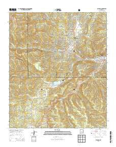 Ruidoso New Mexico Current topographic map, 1:24000 scale, 7.5 X 7.5 Minute, Year 2013